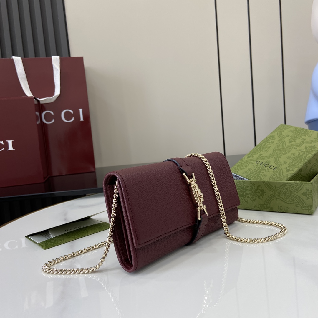 Gucci Jackie 1961 Chain Wallet - DopestKickz