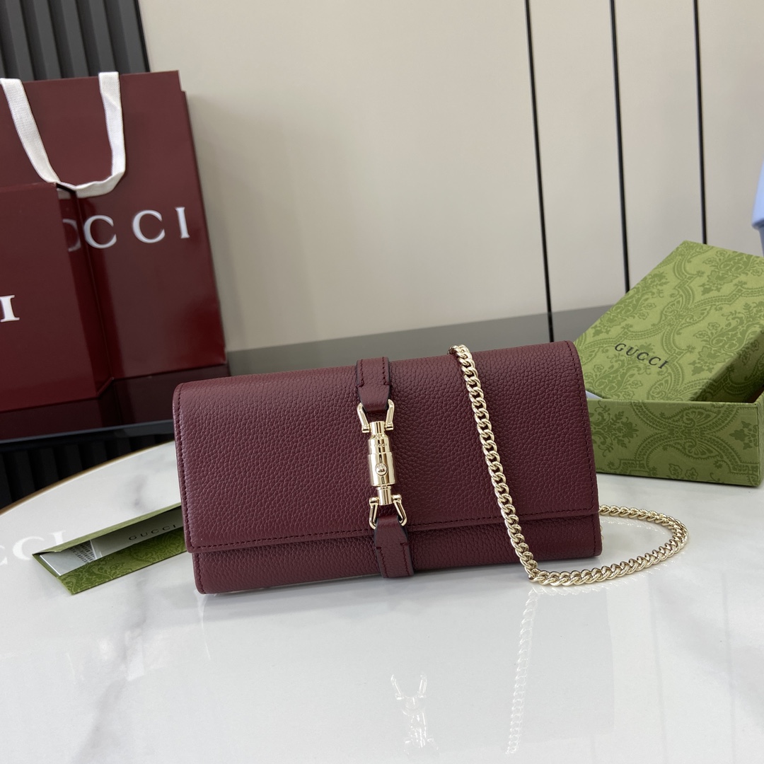 Gucci Jackie 1961 Chain Wallet - DopestKickz