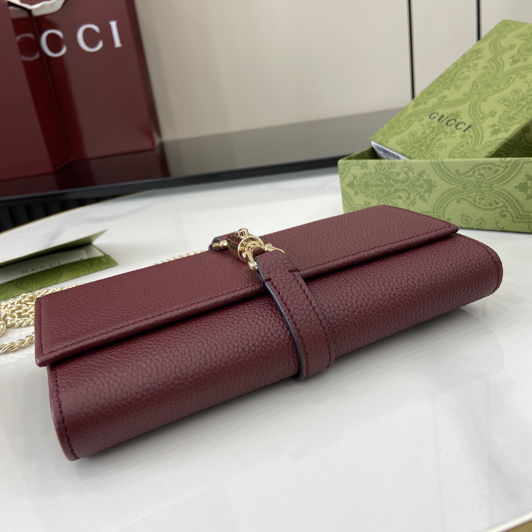 Gucci Jackie 1961 Chain Wallet - DopestKickz