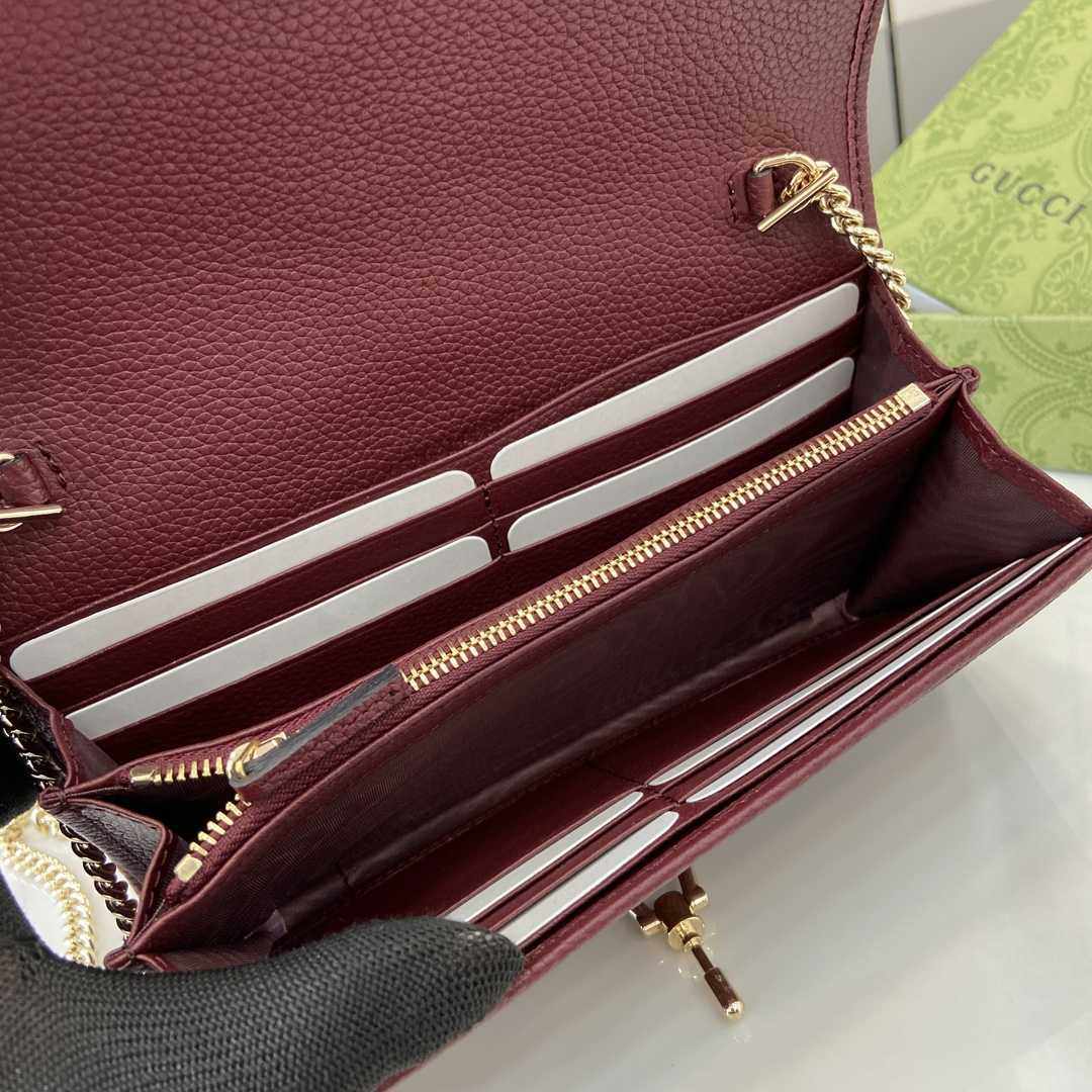 Gucci Jackie 1961 Chain Wallet - DopestKickz