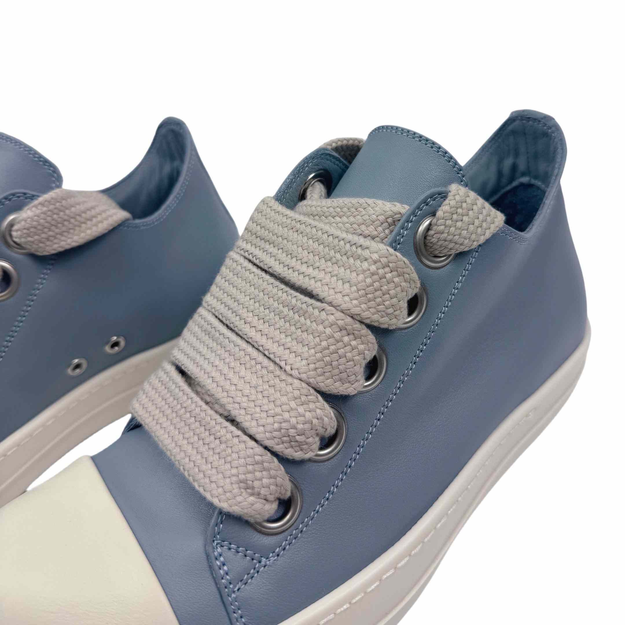 Rick Owens Jumbo-Laced Low-Top Sneakers - DopestKickz