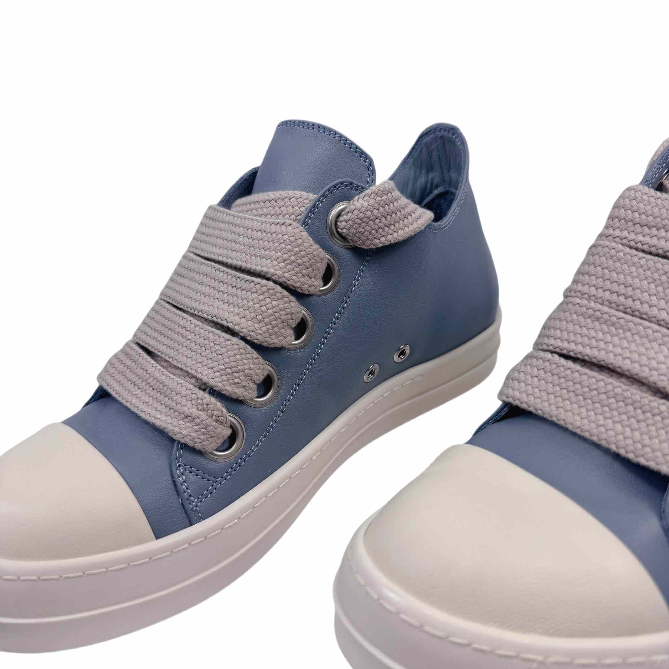 Rick Owens Jumbo-Laced Low-Top Sneakers - DopestKickz