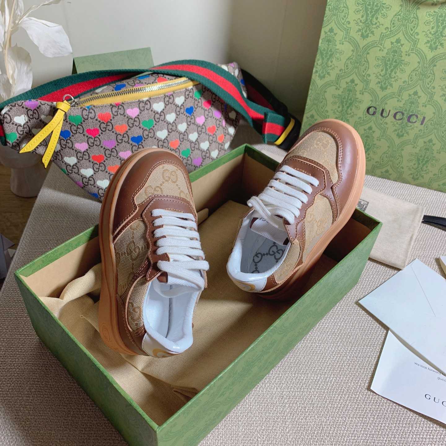 Gucci Toddler Leather Platform Sneaker - DopestKickz