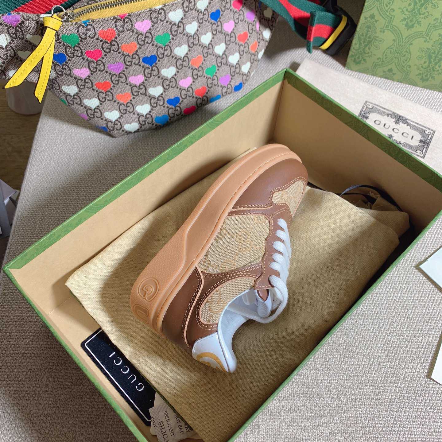 Gucci Toddler Leather Platform Sneaker - DopestKickz