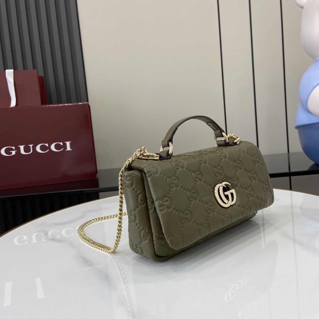 Gucci GG Milano Mini Top Handle Bag - DopestKickz