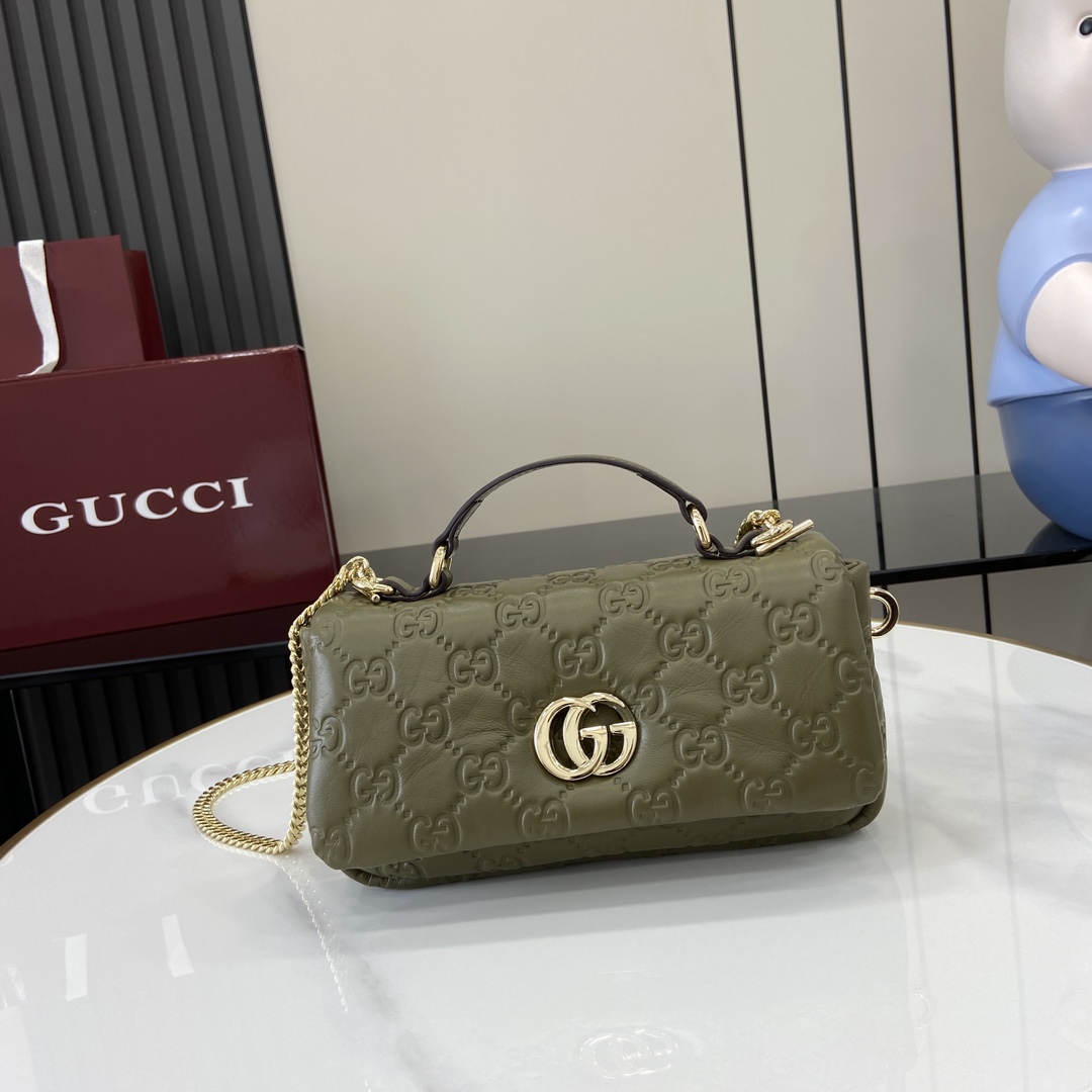 Gucci GG Milano Mini Top Handle Bag - DopestKickz