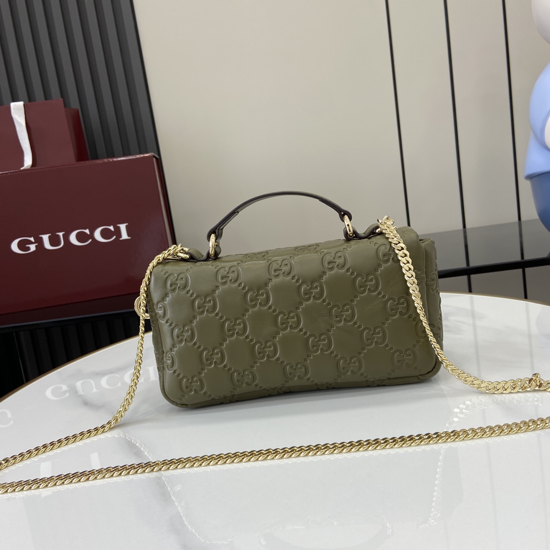 Gucci GG Milano Mini Top Handle Bag - DopestKickz