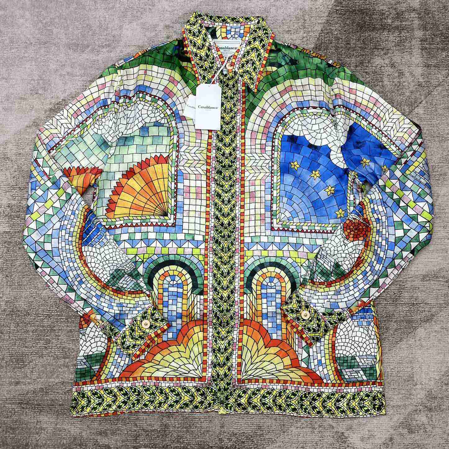 Casablanca Mosaic De Damas Silk Shirt     CA3497 - DopestKickz