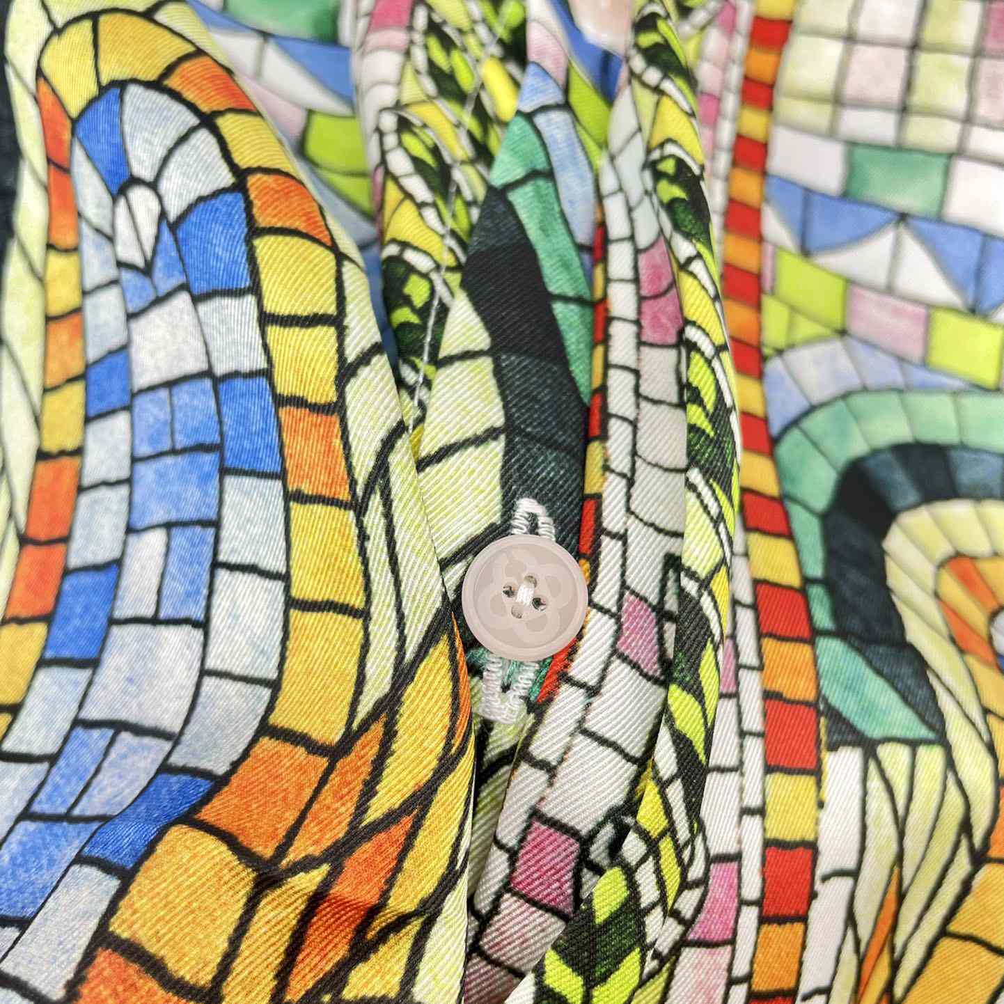 Casablanca Mosaic De Damas Silk Shirt     CA3497 - DopestKickz