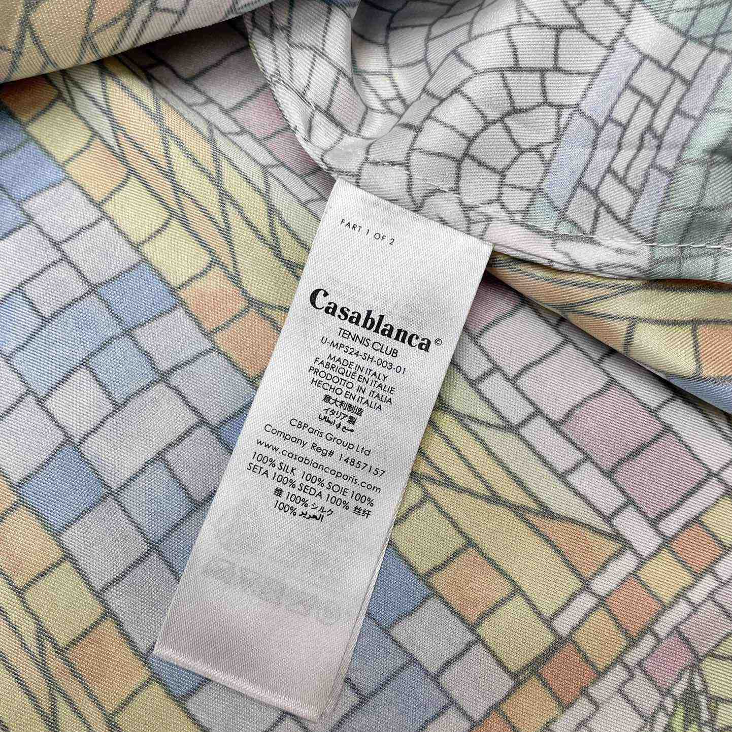 Casablanca Mosaic De Damas Silk Shirt     CA3497 - DopestKickz