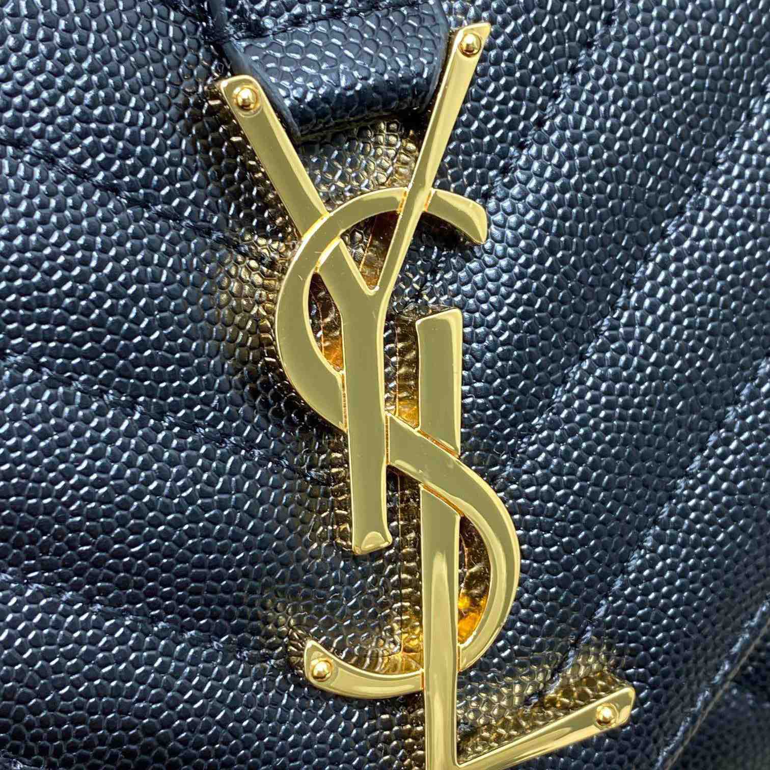 Saint Laurent Envelope Small In Quilted Grain De Poudre Embossed Leather - DopestKickz