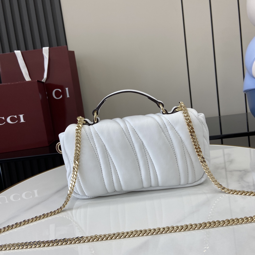 Gucci GG Milano Mini Top Handle Bag - DopestKickz