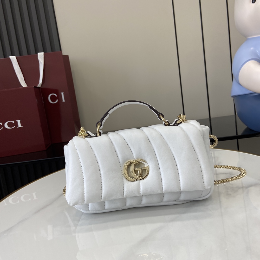 Gucci GG Milano Mini Top Handle Bag - DopestKickz