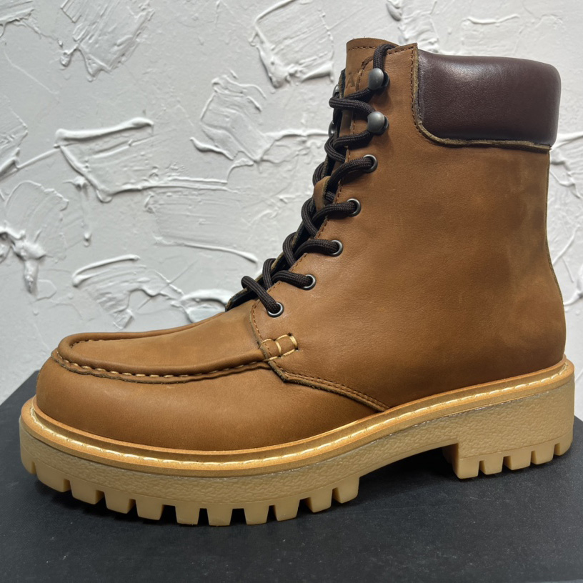 Prada Lug-sole Leather Boots - DopestKickz