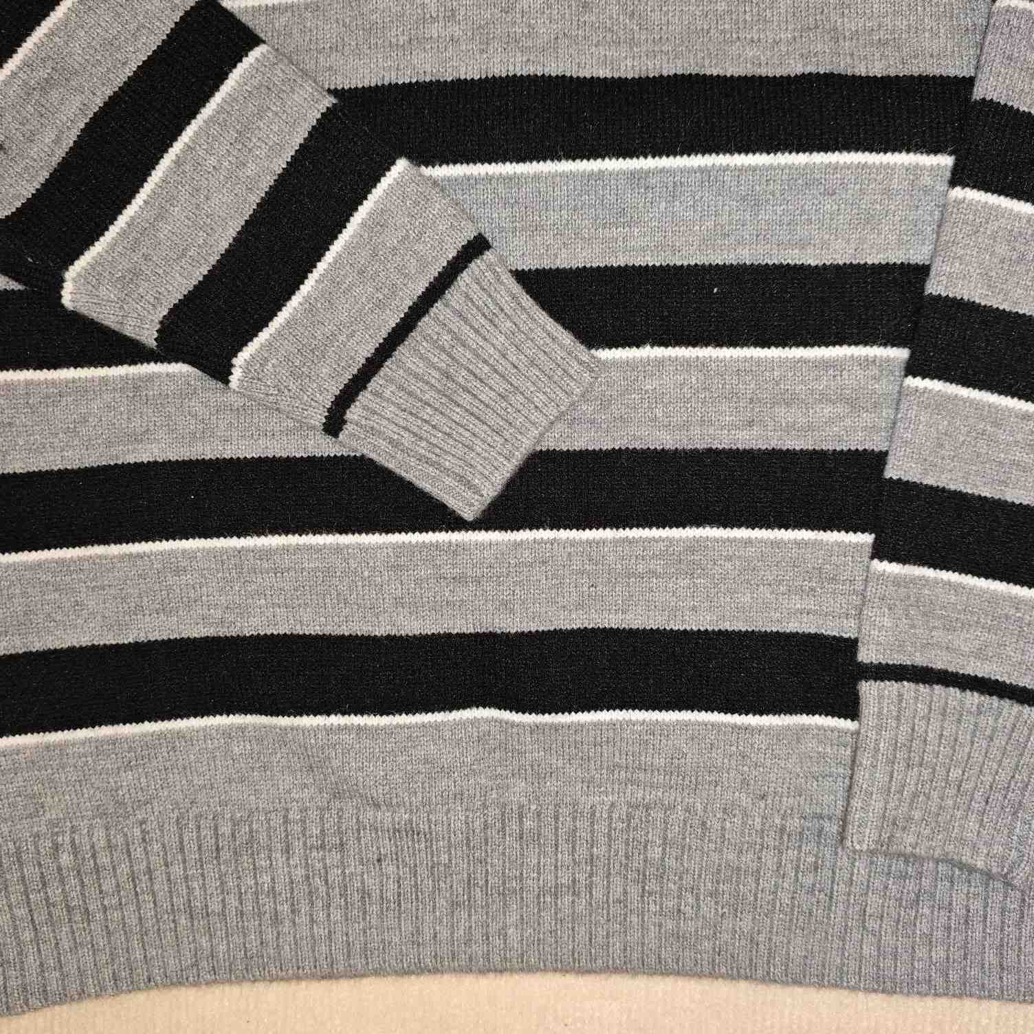 Celine Striped Triomphe Crew Neck Sweater In Wool - DopestKickz