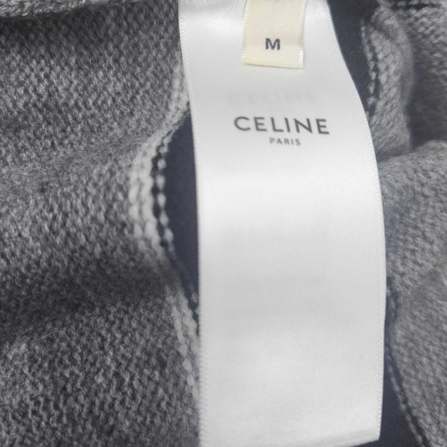 Celine Striped Triomphe Crew Neck Sweater In Wool - DopestKickz