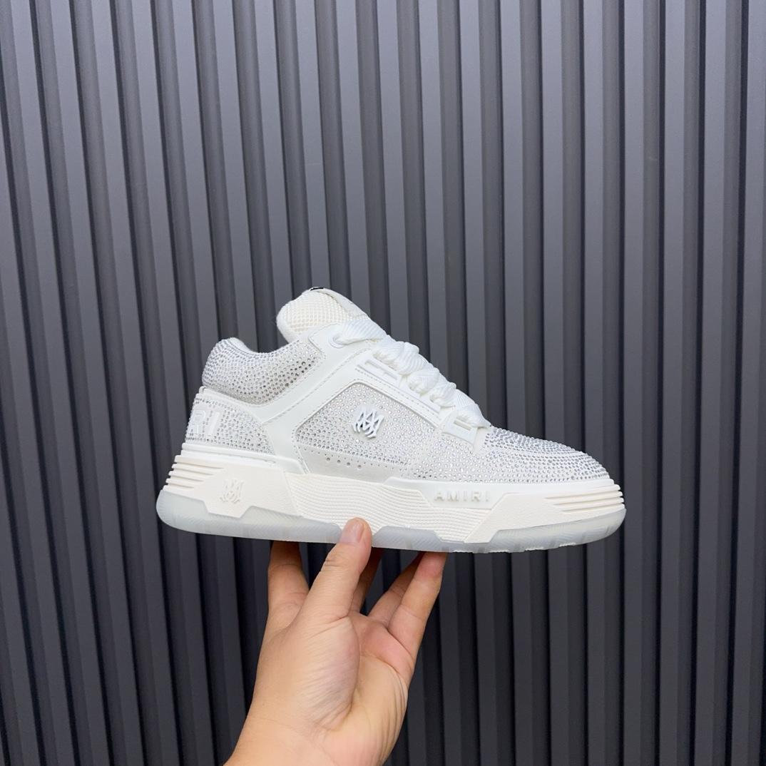 Amiri Crystal MA-1 Leather Sneakers - DopestKickz