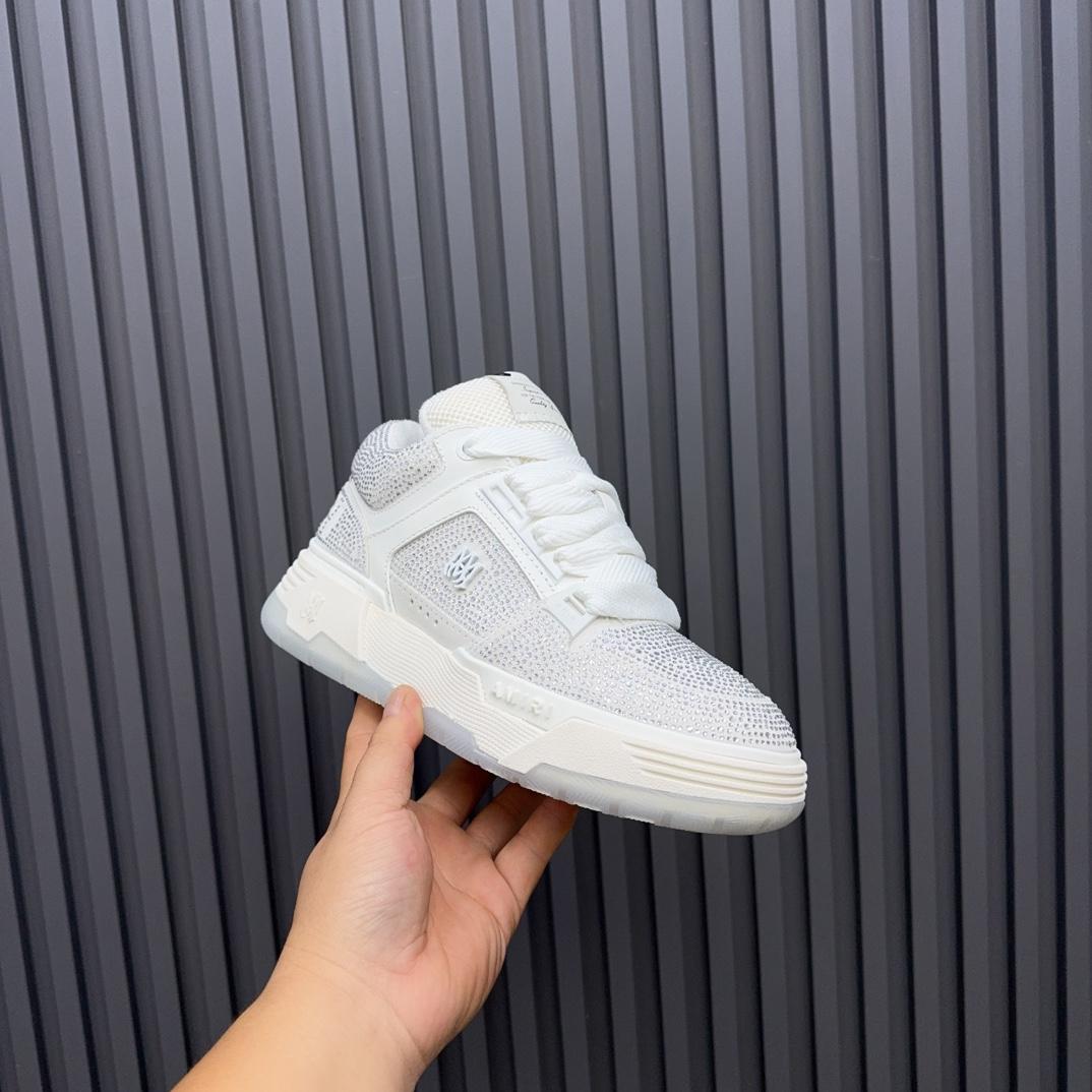 Amiri Crystal MA-1 Leather Sneakers - DopestKickz