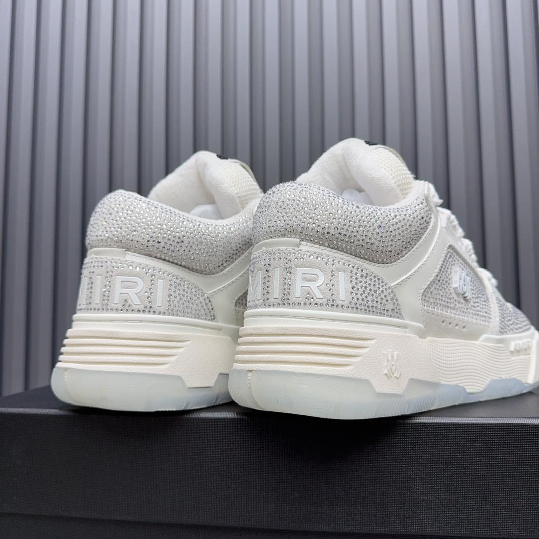 Amiri Crystal MA-1 Leather Sneakers - DopestKickz