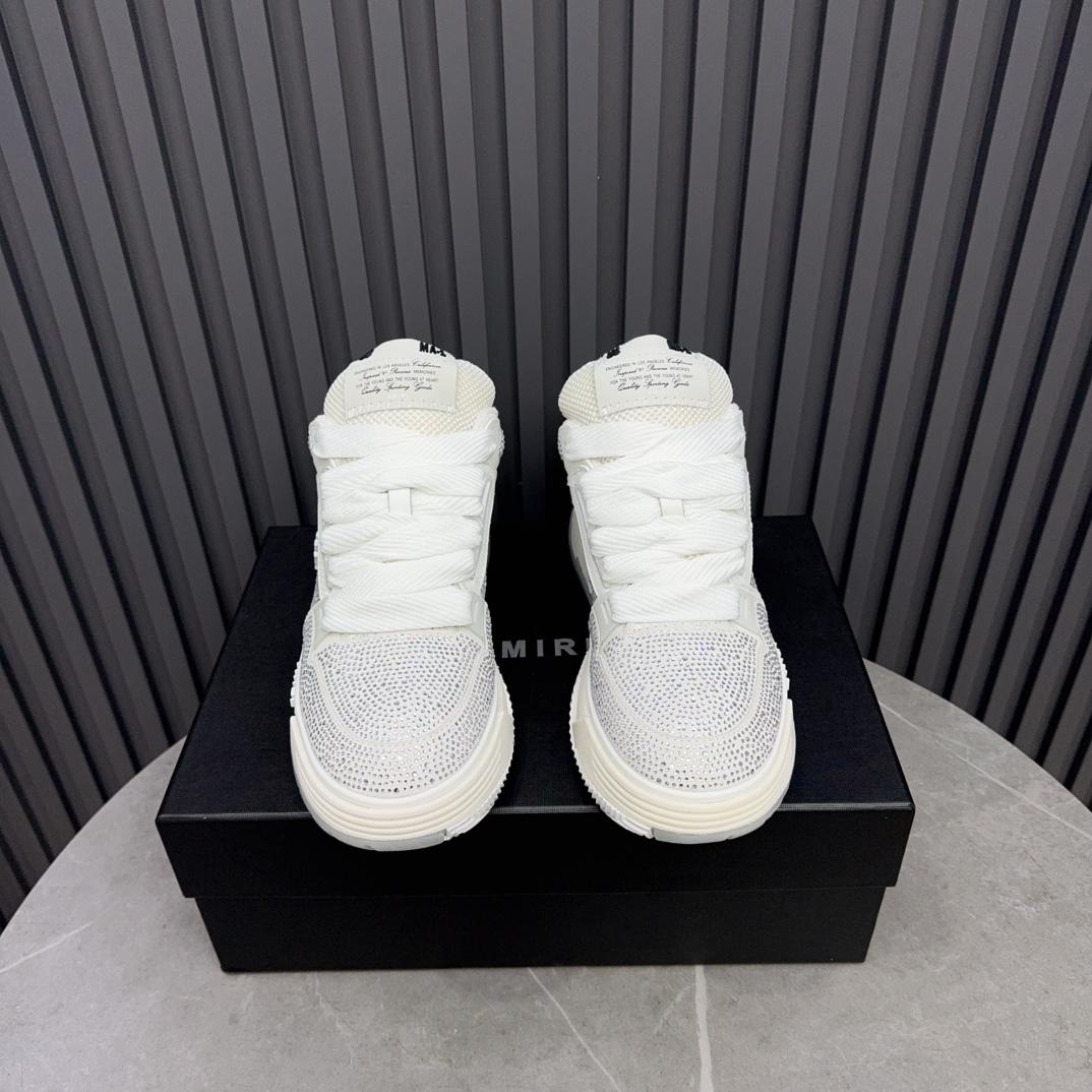 Amiri Crystal MA-1 Leather Sneakers - DopestKickz