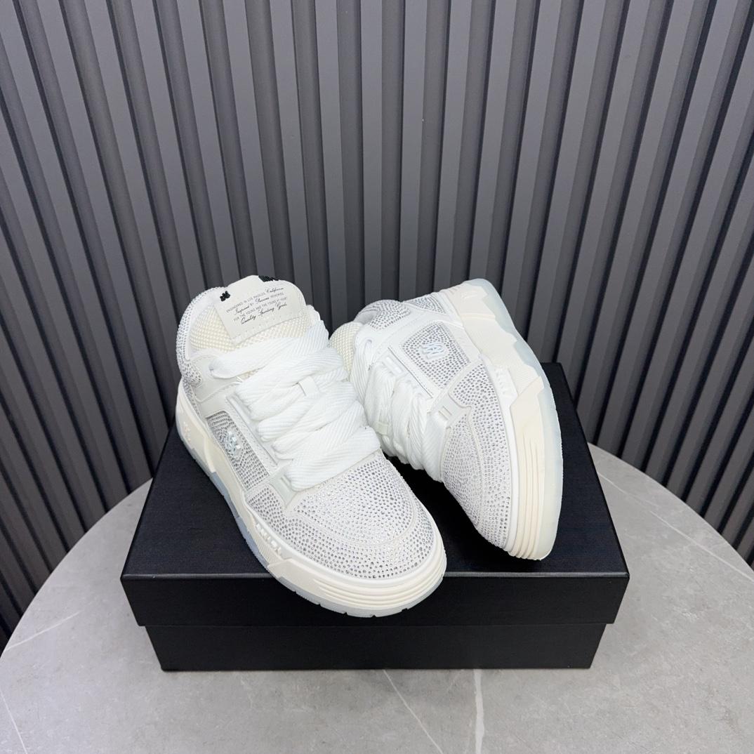 Amiri Crystal MA-1 Leather Sneakers - DopestKickz