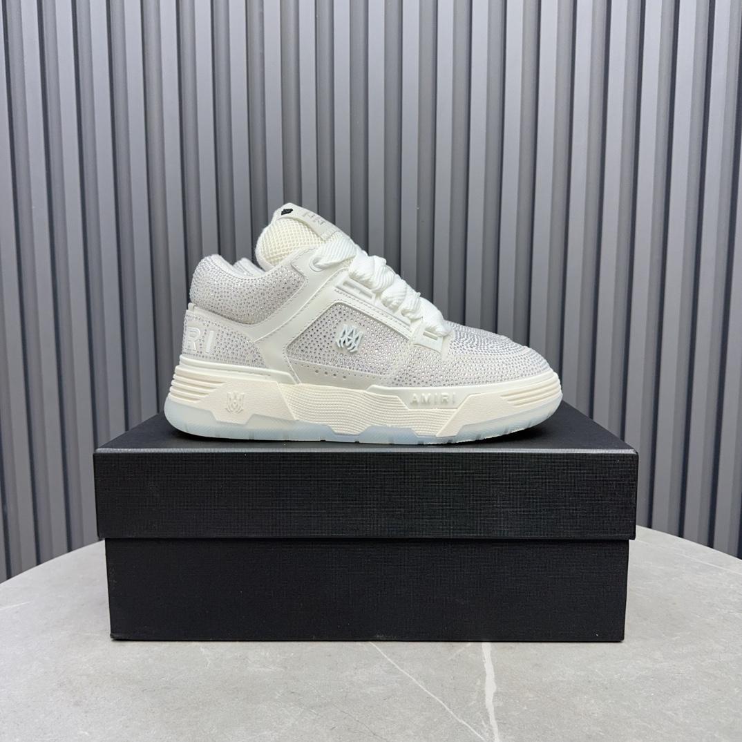 Amiri Crystal MA-1 Leather Sneakers - DopestKickz