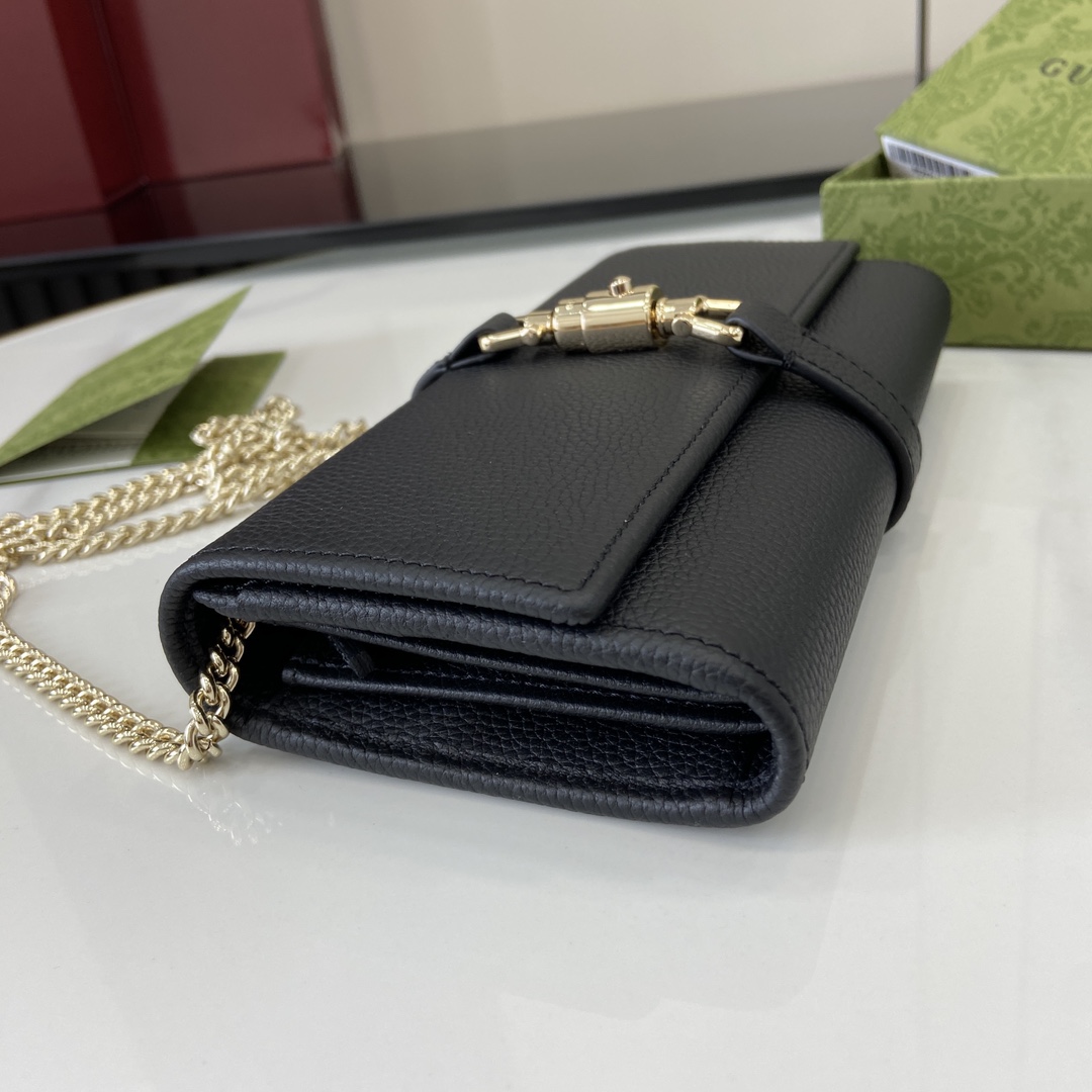 Gucci Jackie 1961 Chain Wallet - DopestKickz