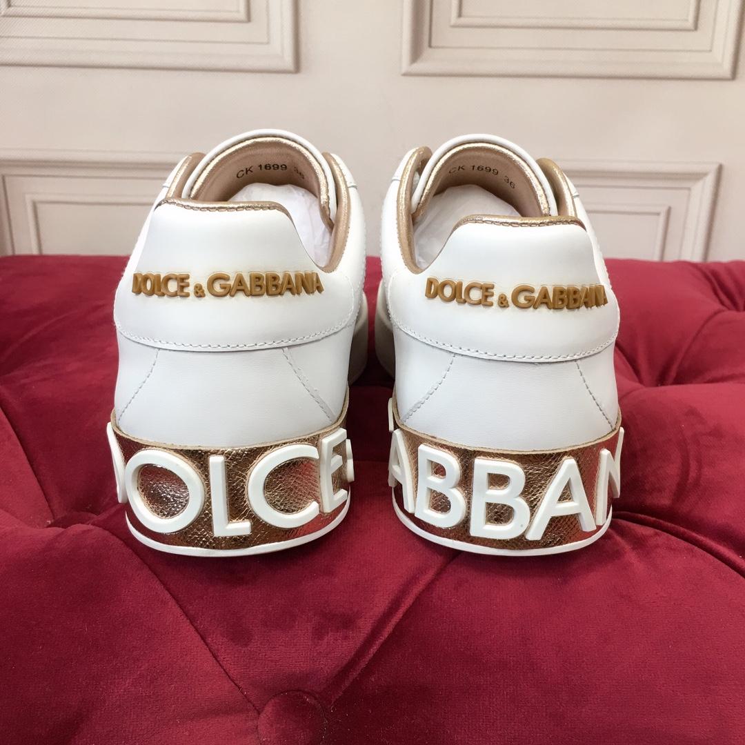 Dolce & Gabbana Calfskin Portofino Sneakers - DopestKickz