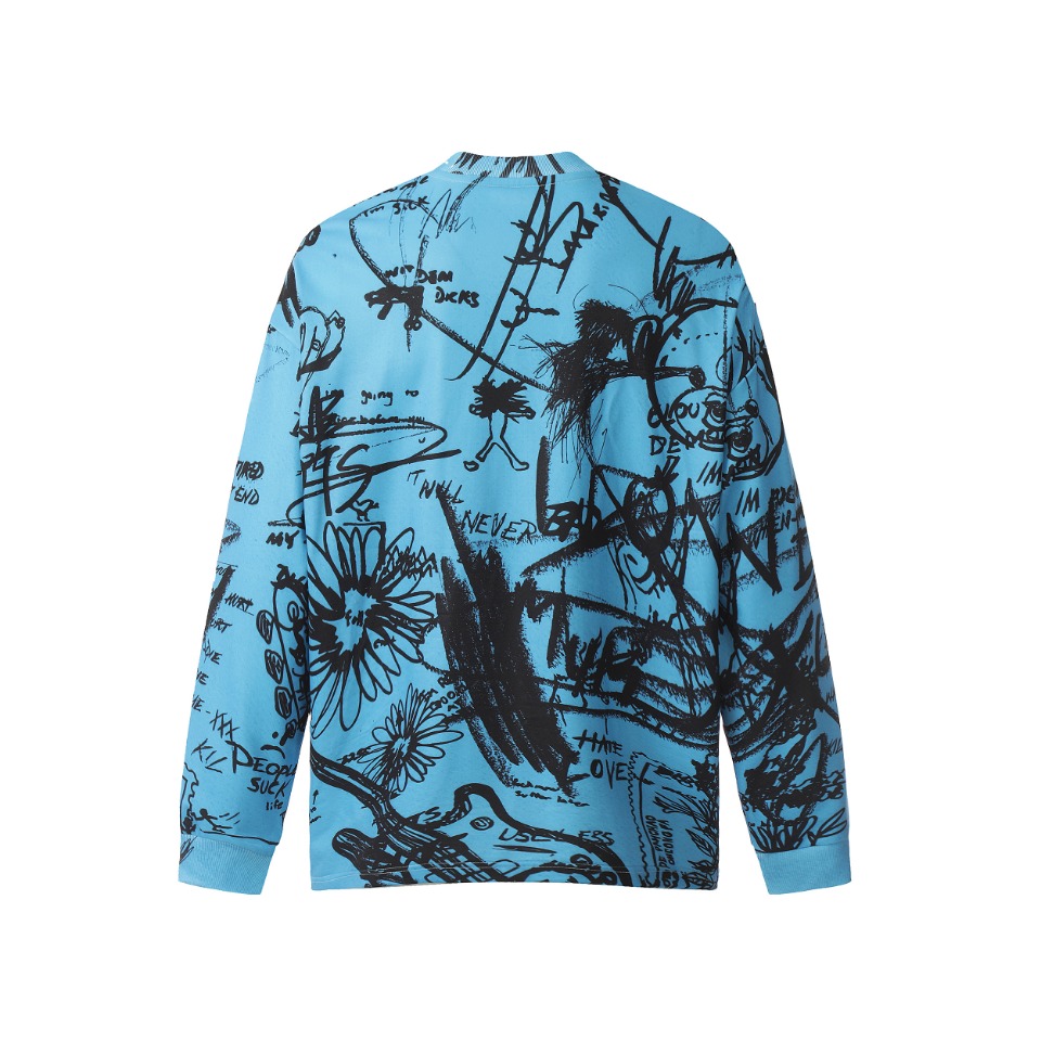 Saint Michael Printed Long Sleeve T-Shirt - DopestKickz