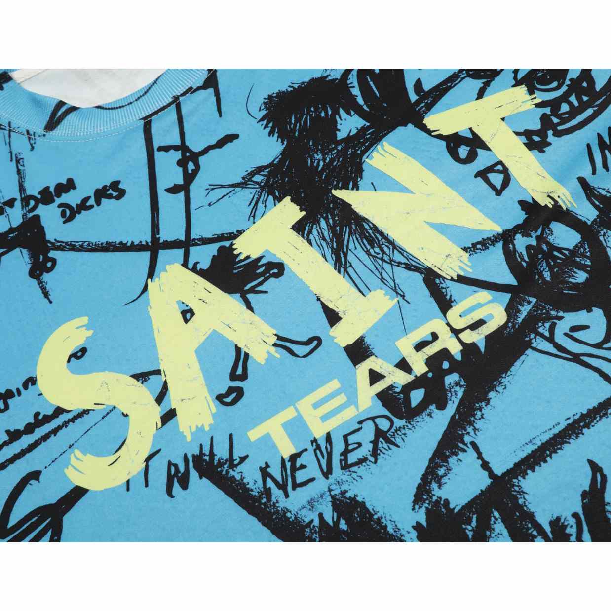 Saint Michael Printed Long Sleeve T-Shirt - DopestKickz