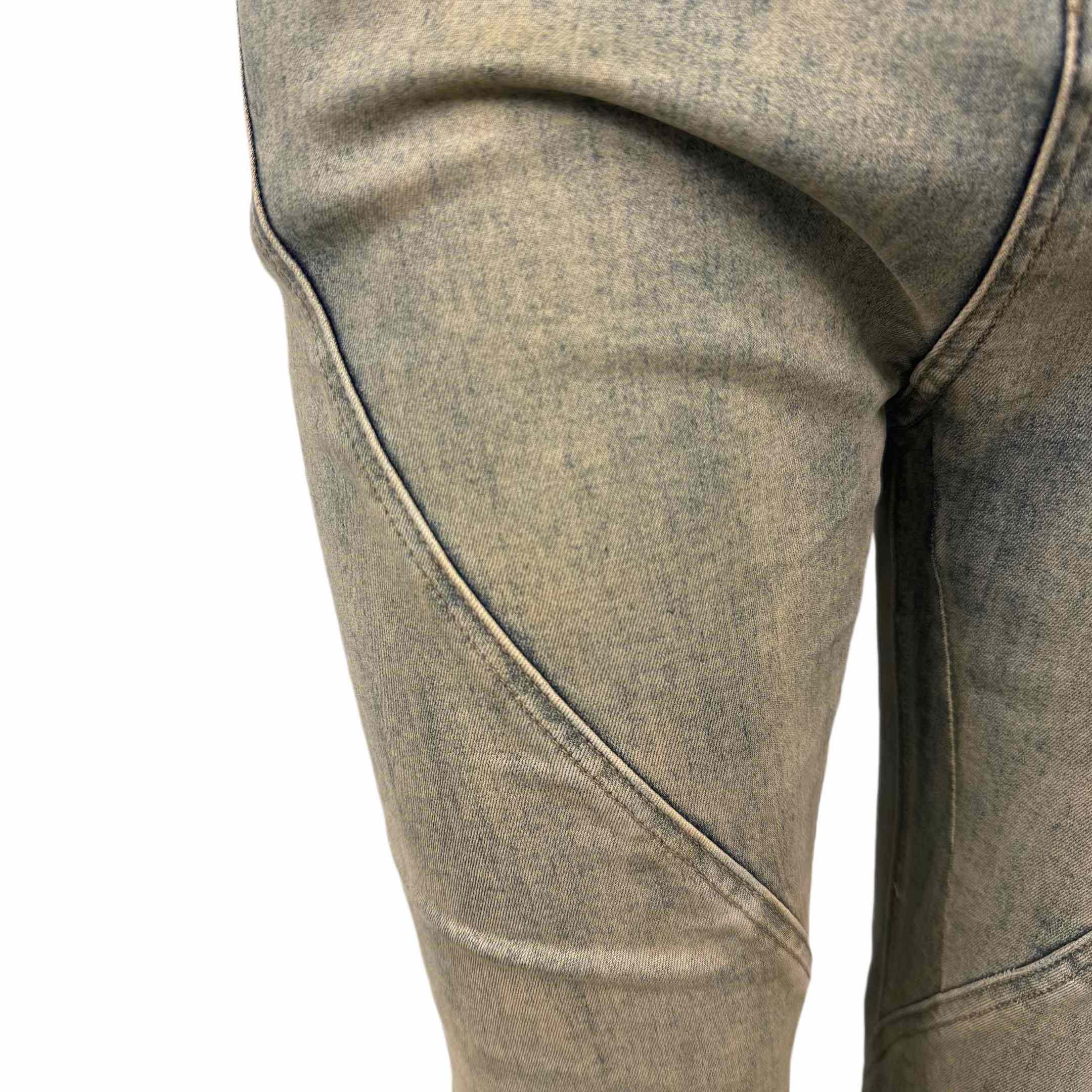 Rick Owens DRKSHDW Gray Porterville Bias Bootcut Jeans - DopestKickz