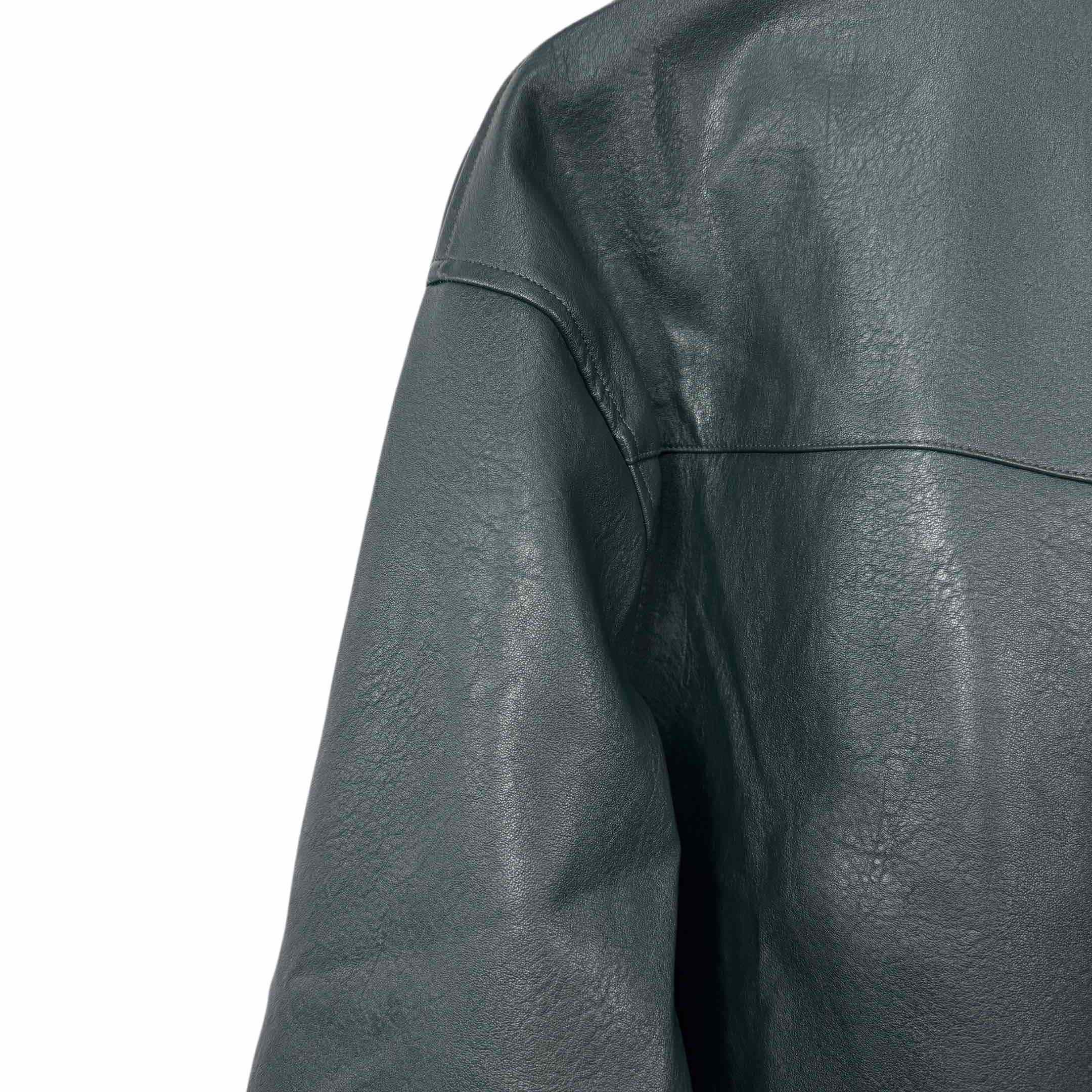 Enfants Riches Deprimes Green Western Leather Jacket - DopestKickz