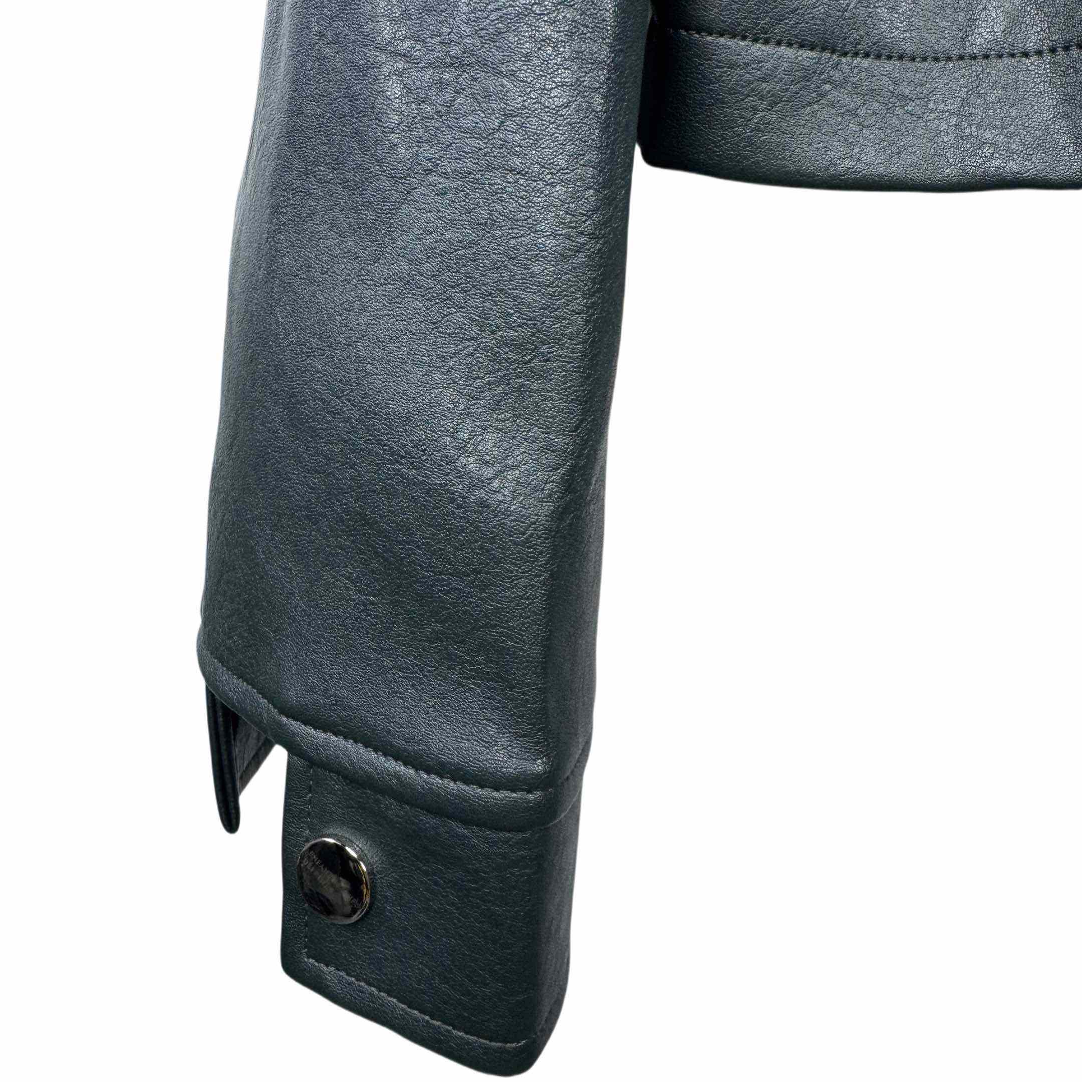 Enfants Riches Deprimes Green Western Leather Jacket - DopestKickz