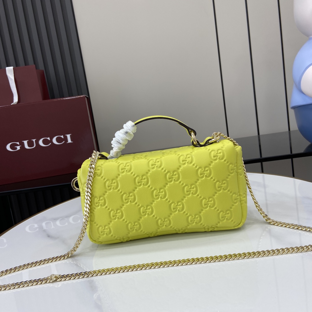 Gucci GG Milano Mini Top Handle Bag - DopestKickz