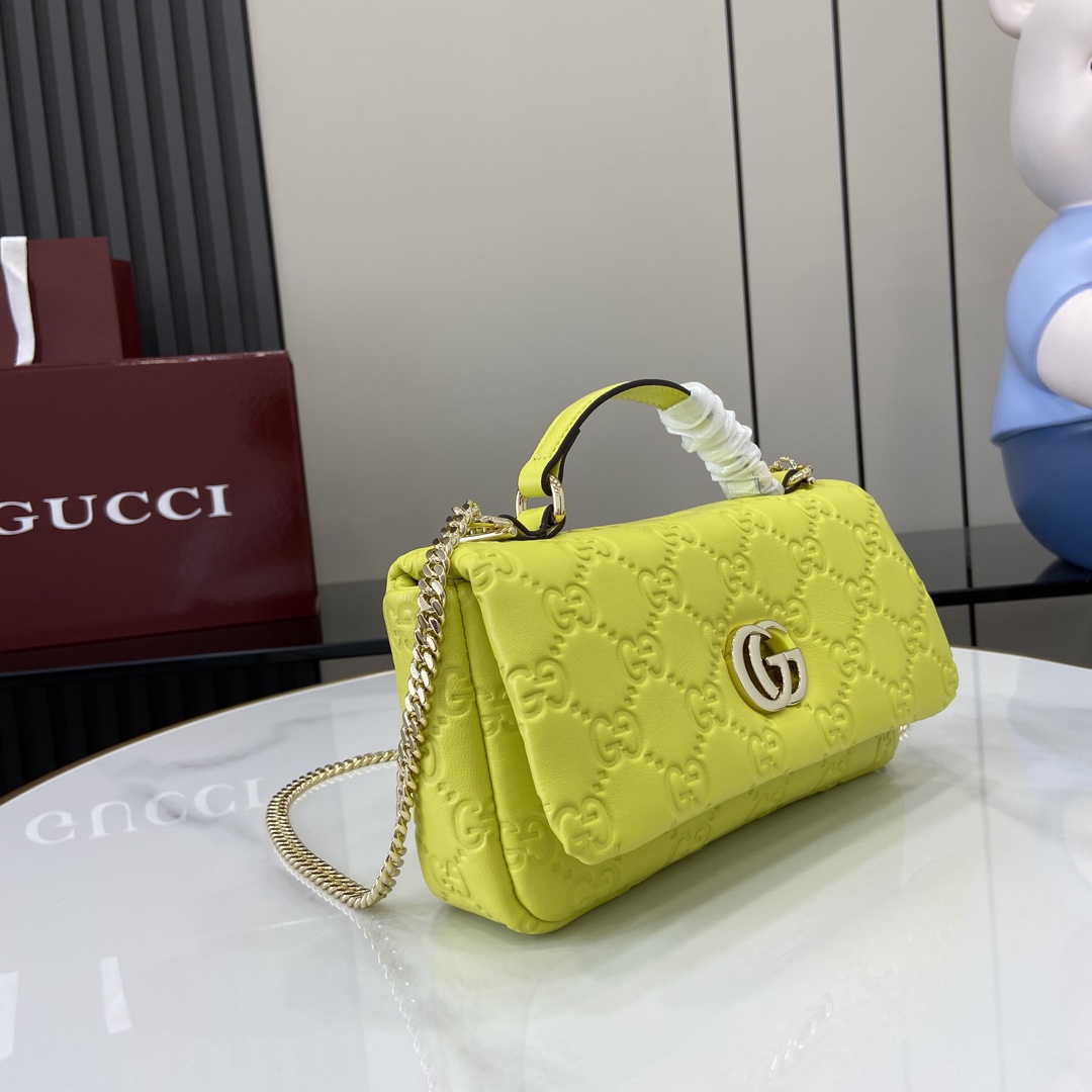 Gucci GG Milano Mini Top Handle Bag - DopestKickz