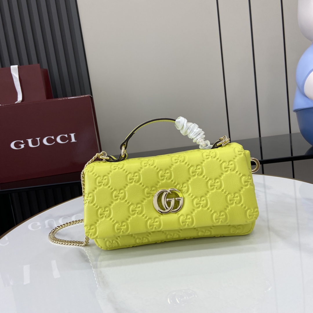Gucci GG Milano Mini Top Handle Bag - DopestKickz