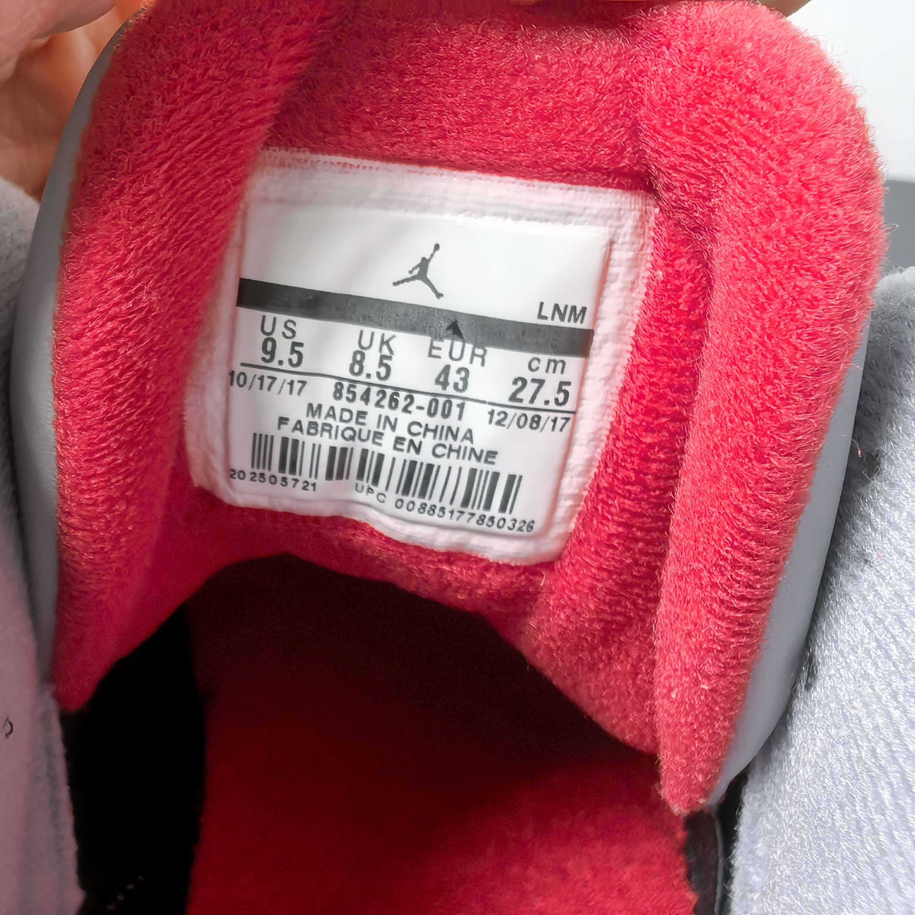 Air Jordan 3 OG “Black Cement Basketball Shoes     854262-001  - DopestKickz