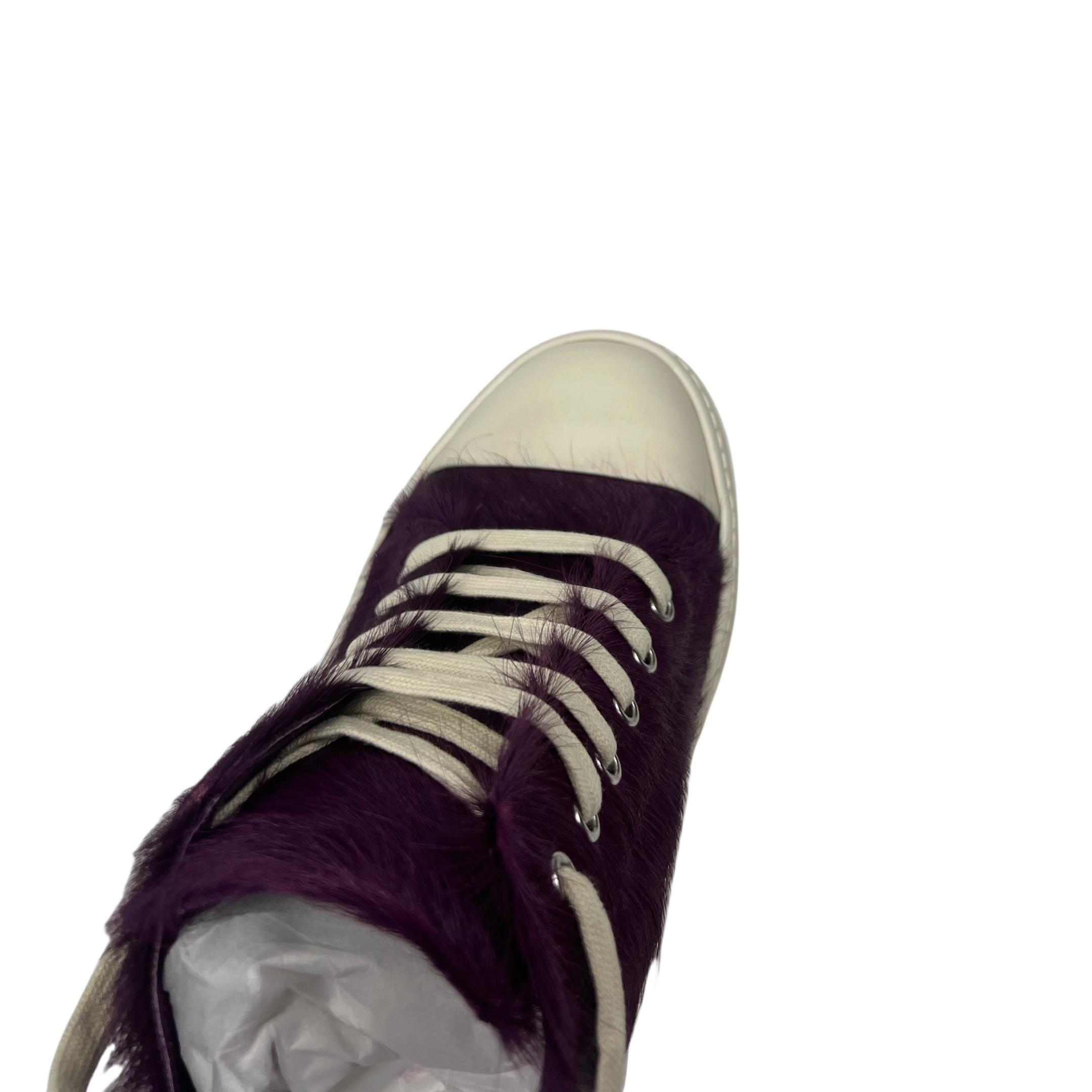 Rick Owens Luxor Low 'Amethyst Pony' Sneakers - DopestKickz