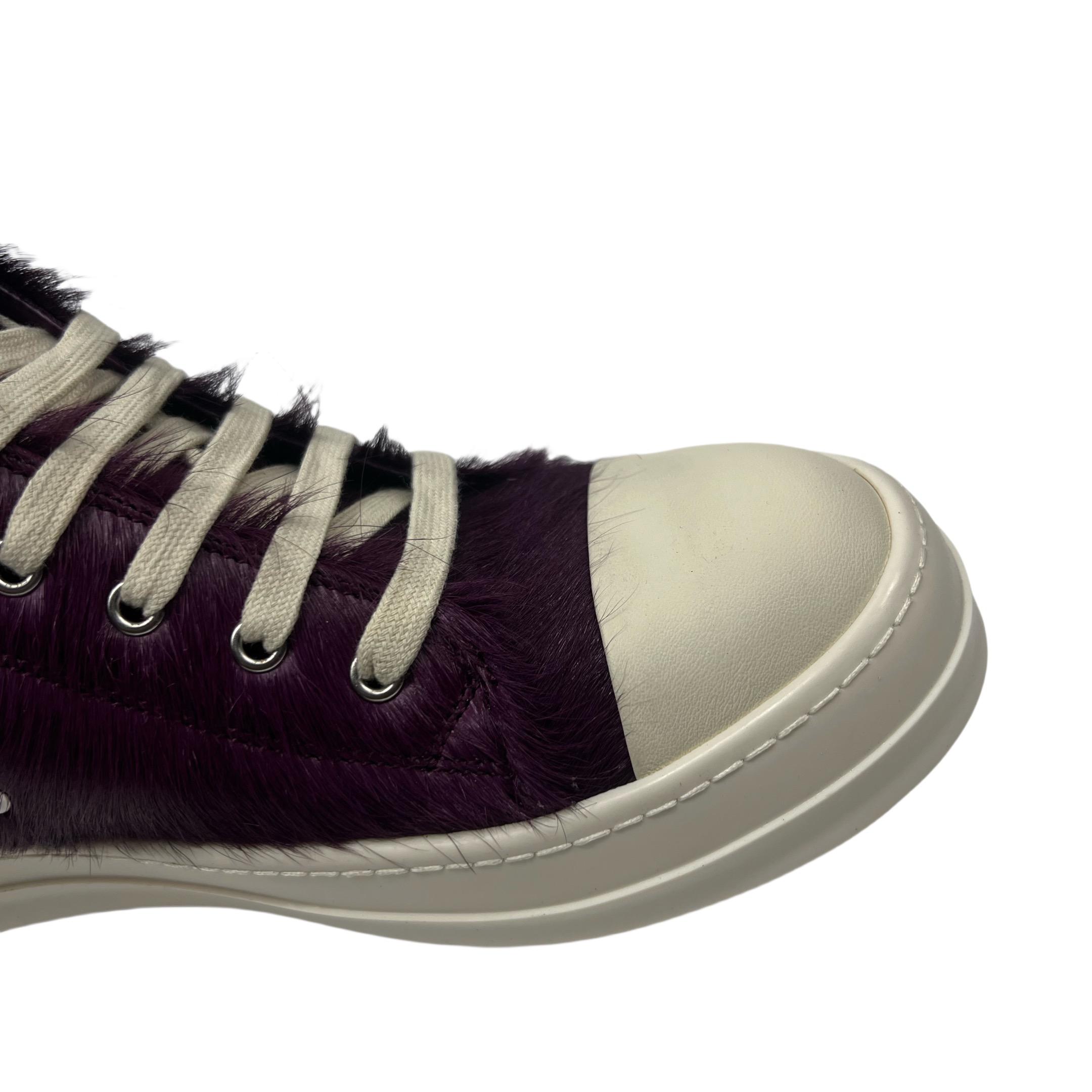 Rick Owens Luxor Low 'Amethyst Pony' Sneakers - DopestKickz