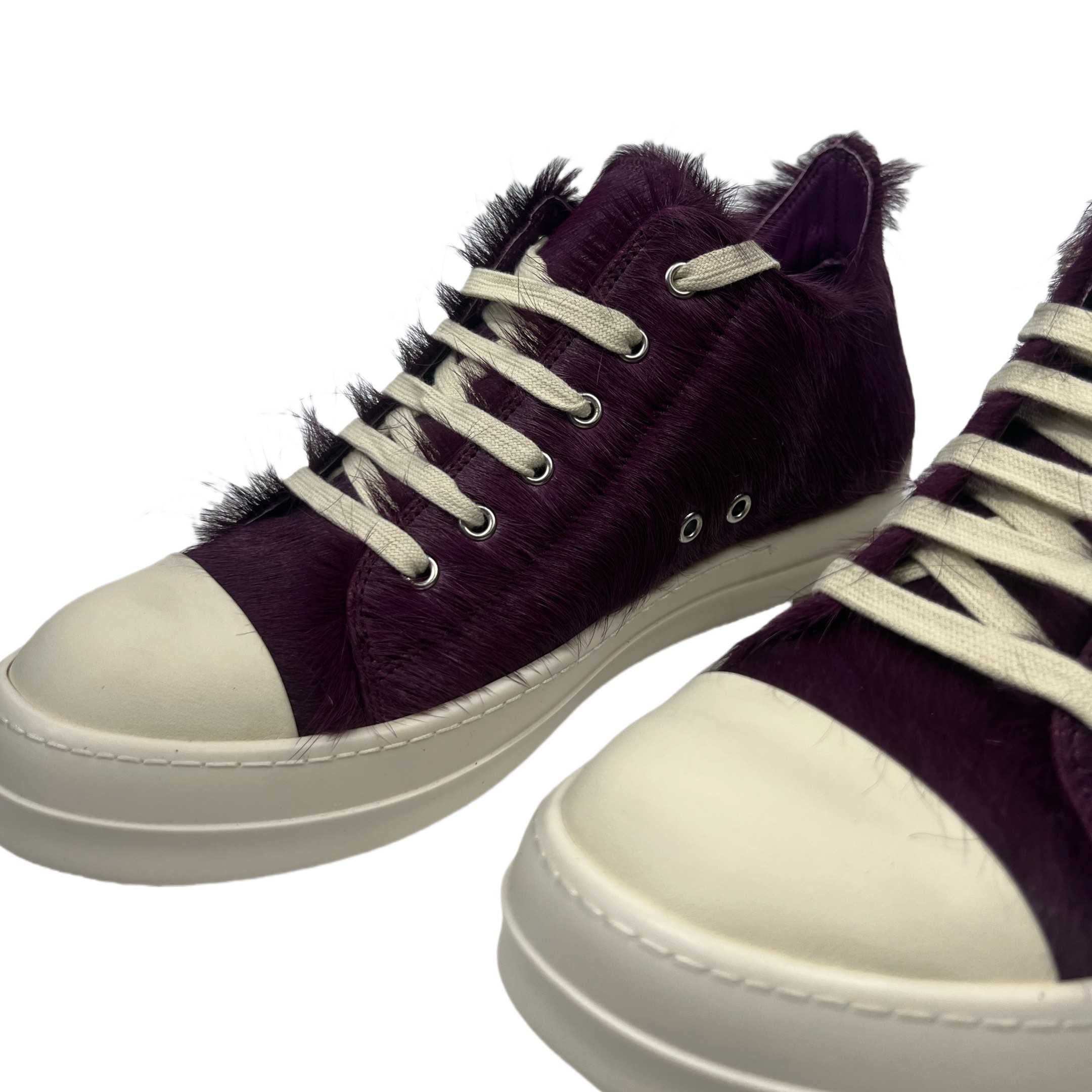 Rick Owens Luxor Low 'Amethyst Pony' Sneakers - DopestKickz