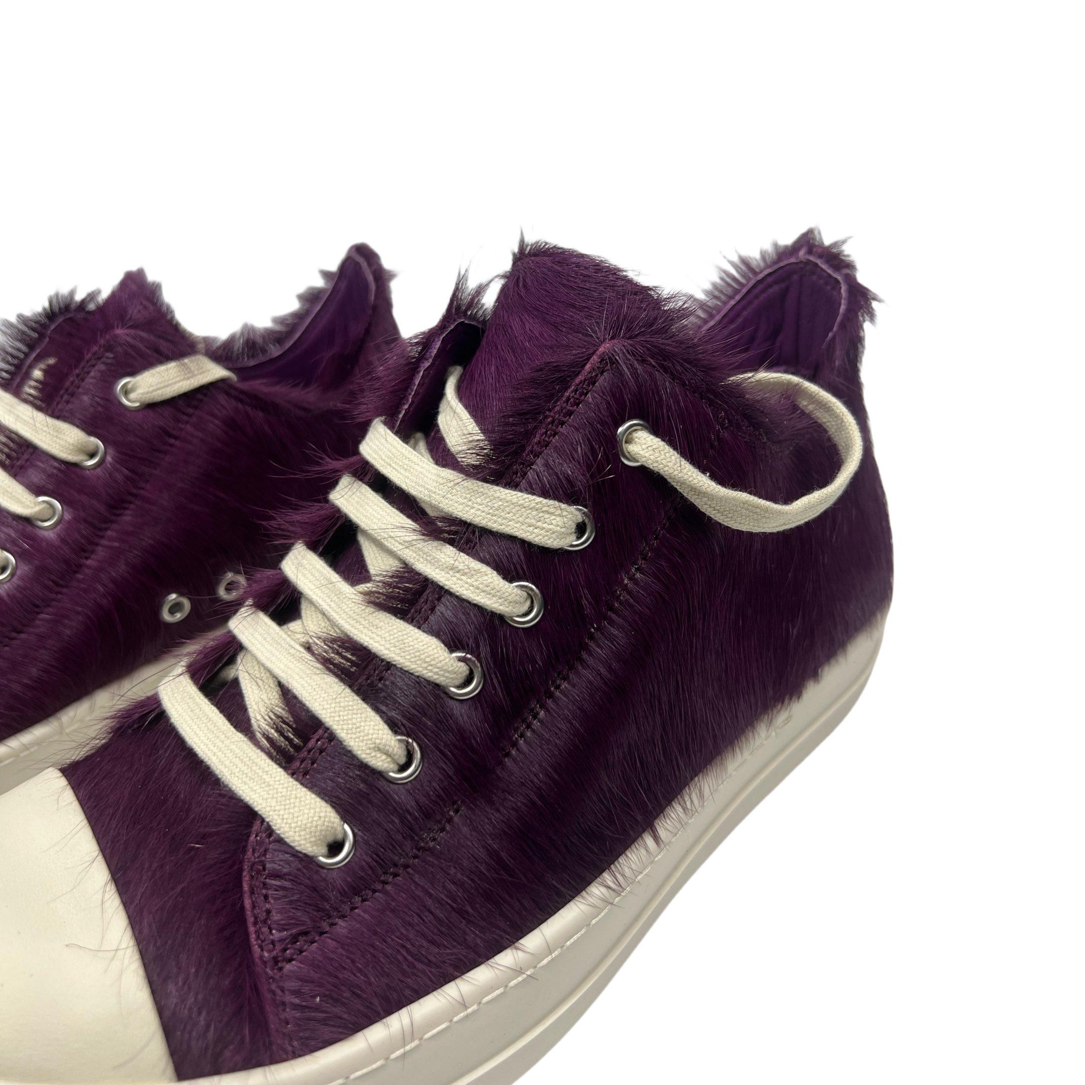 Rick Owens Luxor Low 'Amethyst Pony' Sneakers - DopestKickz
