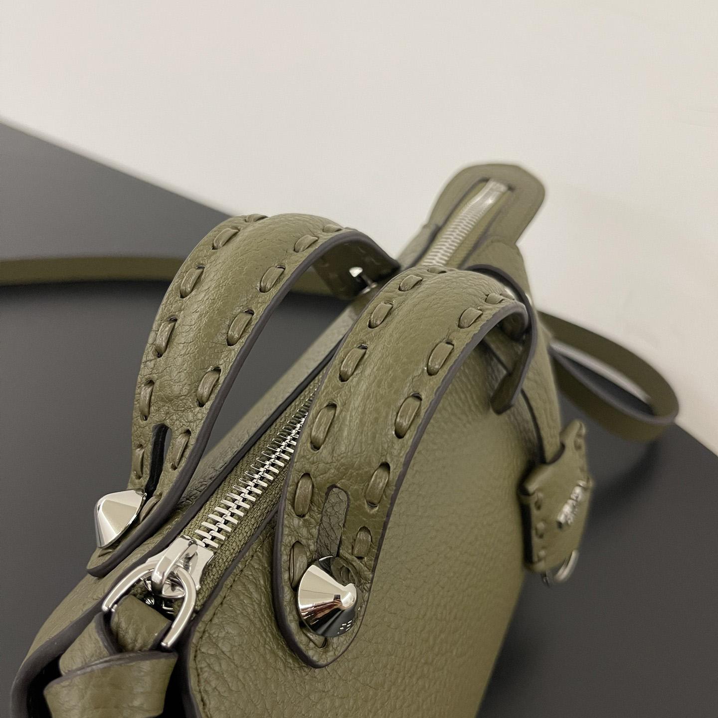 Fendi By The Way Selleria Mini Selleria Bag With 192 Hand-sewn Topstitches - DopestKickz