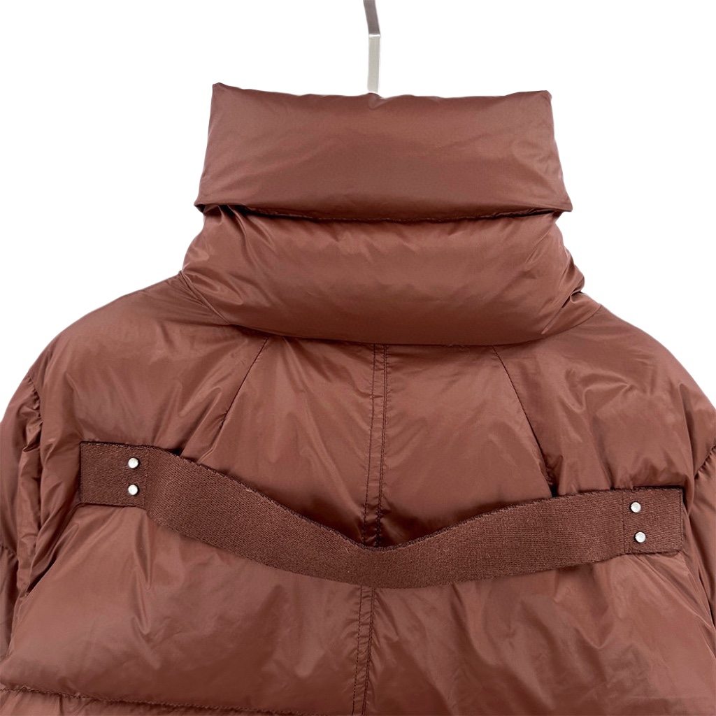 Rick Owens Brown Porterville Turtle Down Jacket - DopestKickz