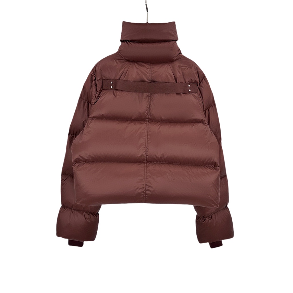 Rick Owens Brown Porterville Turtle Down Jacket - DopestKickz