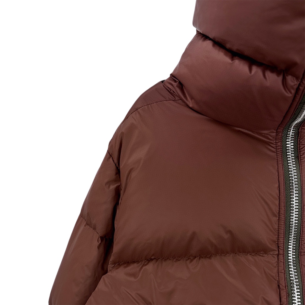 Rick Owens Brown Porterville Turtle Down Jacket - DopestKickz