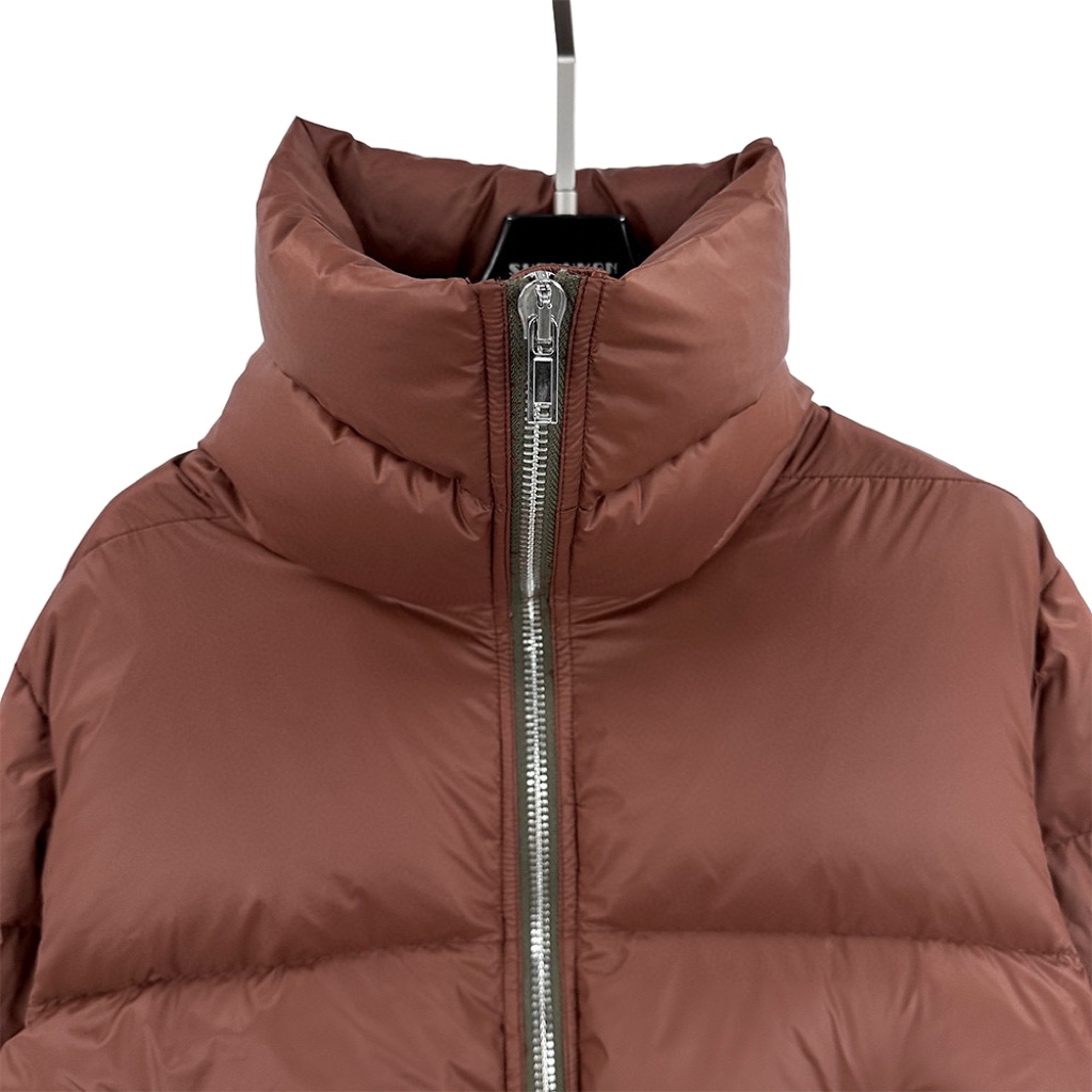 Rick Owens Brown Porterville Turtle Down Jacket - DopestKickz