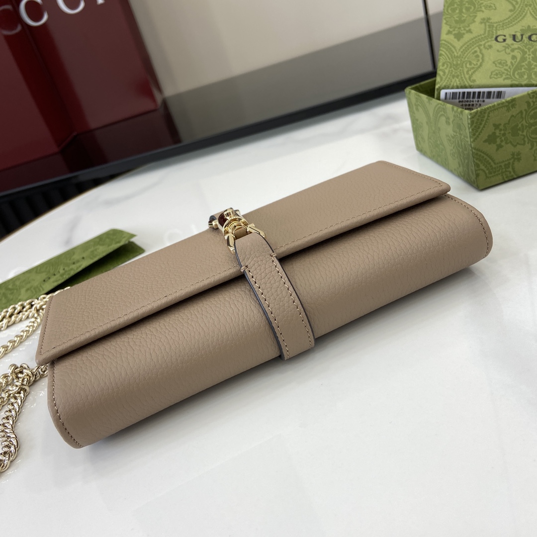 Gucci Jackie 1961 Chain Wallet - DopestKickz