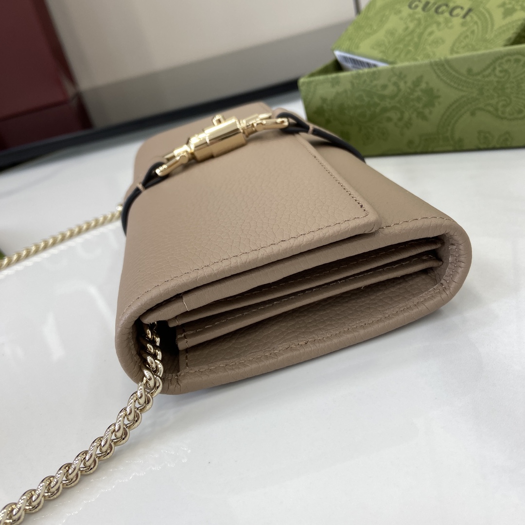 Gucci Jackie 1961 Chain Wallet - DopestKickz