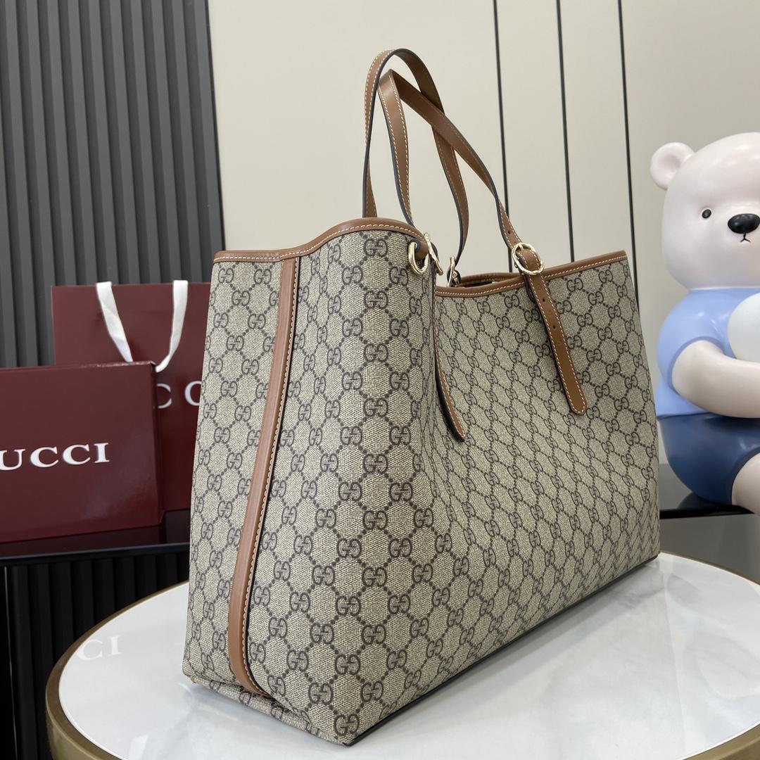 Gucci GG Emblem Large Tote Bag - DopestKickz