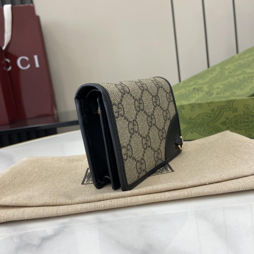 Gucci GG Emblem Mini Wallet - DopestKickz